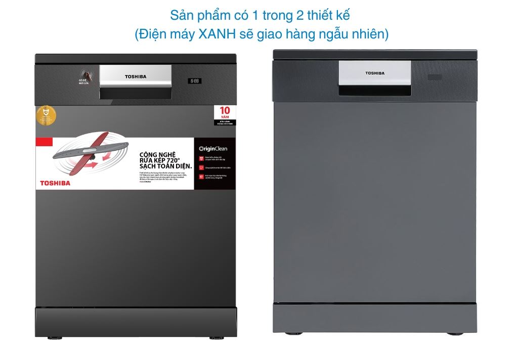 Máy rửa chén độc lập Toshiba DW-15F7(G)-VN Màu Xám