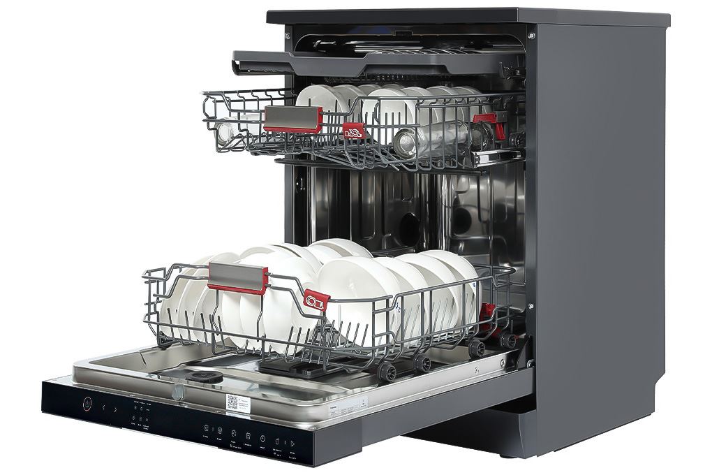 Máy rửa chén độc lập Toshiba DW-15F7(G)-VN Màu Xám
