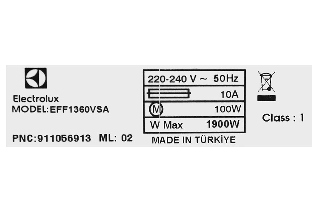 Máy rửa chén độc lập Electrolux EFF1360VSA Màu Xám