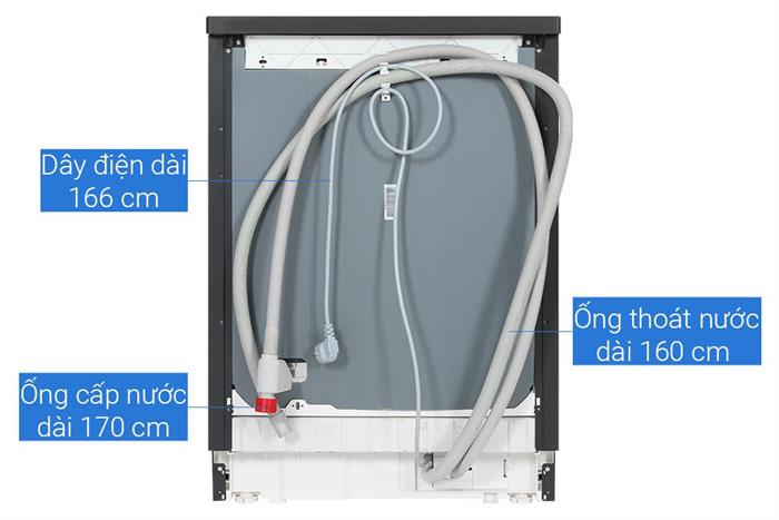 Máy rửa chén độc lập Hafele HDW-F6081B (533.23.201) Màu Đen
