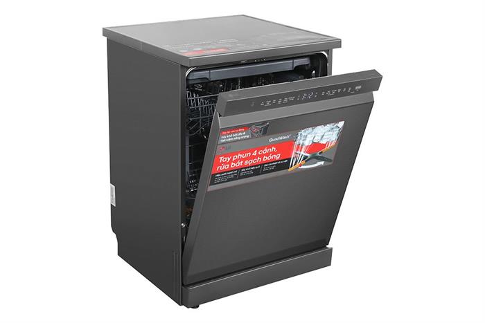Máy rửa chén độc lập LG LDN14BLA5 Màu Ghi đen