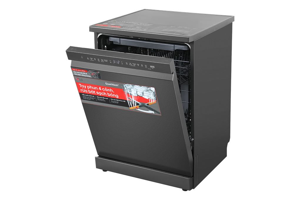 Máy rửa chén độc lập LG LDN14BLA5 Màu Ghi đen