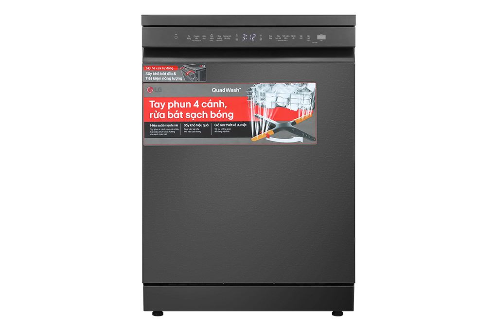 Máy rửa chén độc lập LG LDN14BLA5 Màu Ghi đen