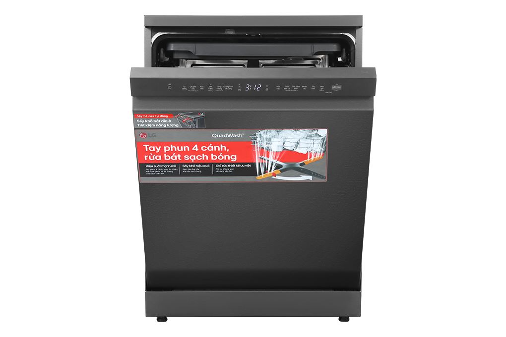 Máy rửa chén độc lập LG LDN14BLA5 Màu Ghi đen