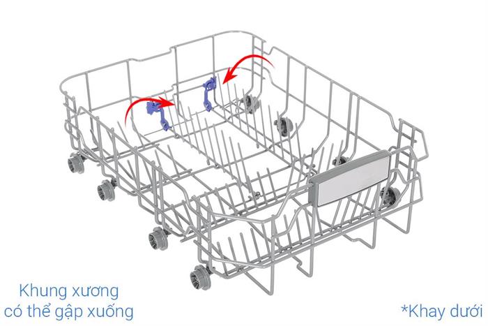Máy rửa chén độc lập Junger DWJ-450 Màu Bạc Inox