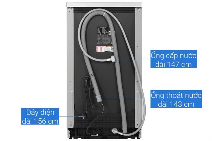 Máy rửa chén độc lập Junger DWJ-450 Màu Bạc Inox