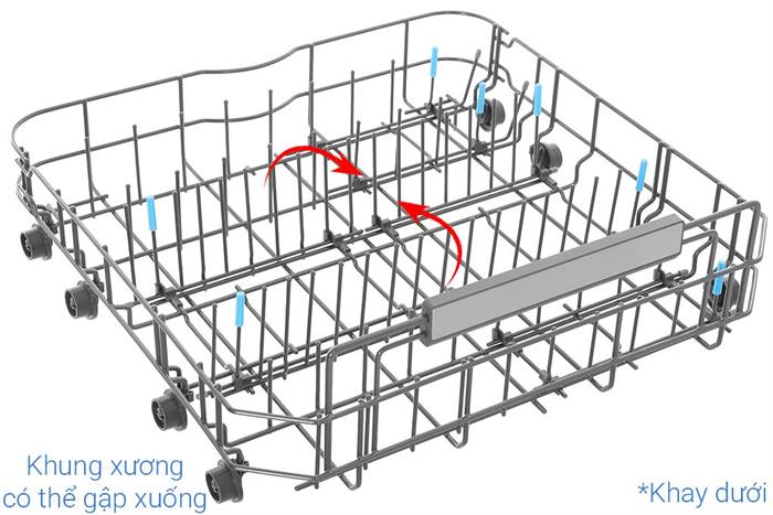 Máy rửa chén độc lập Haier HDWA18-686BK5VN Màu Đen