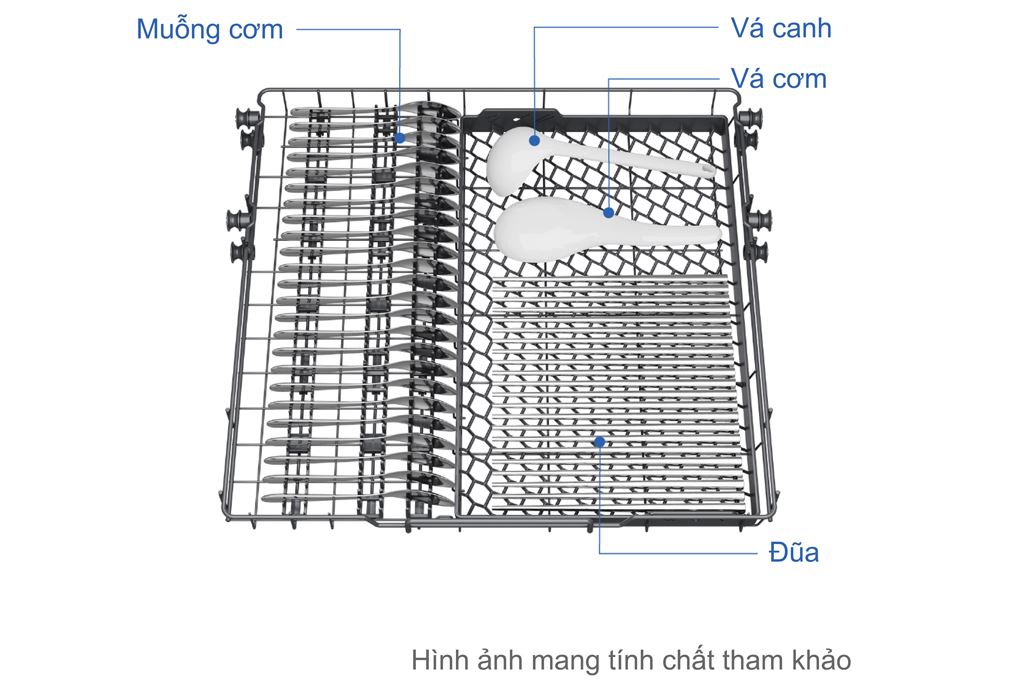 Máy rửa chén độc lập Haier HDWA18-686BK3VN Màu Đen