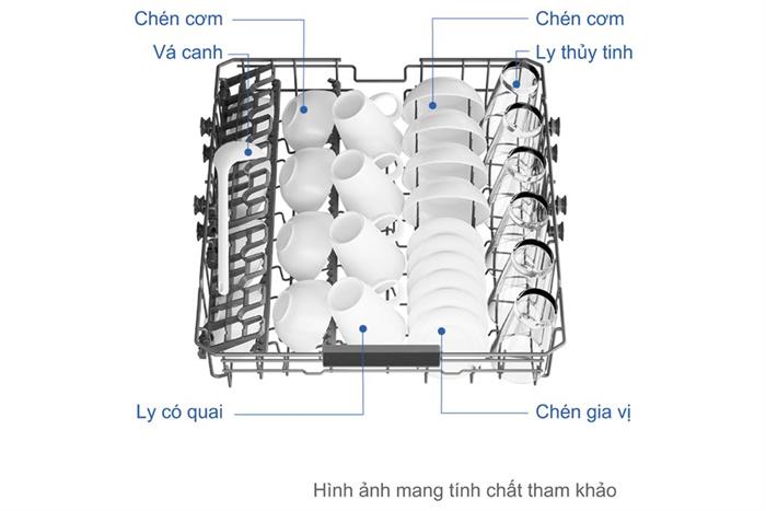 Máy rửa chén độc lập Haier HDWA18-686BK3VN Màu Đen