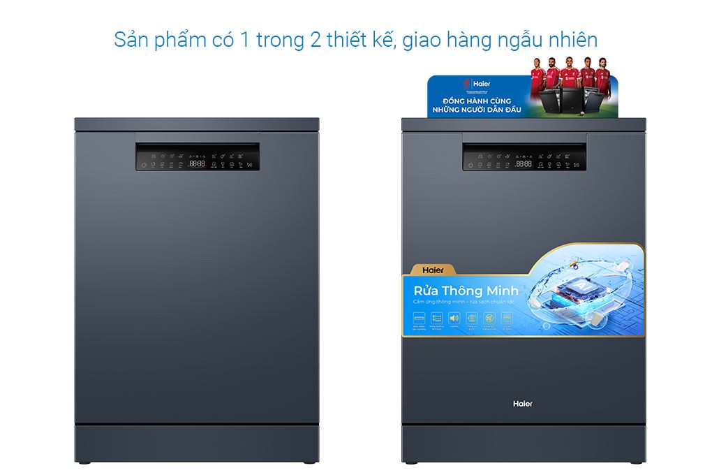 Máy rửa chén độc lập Haier HDWE16-66BK6VN Màu Đen