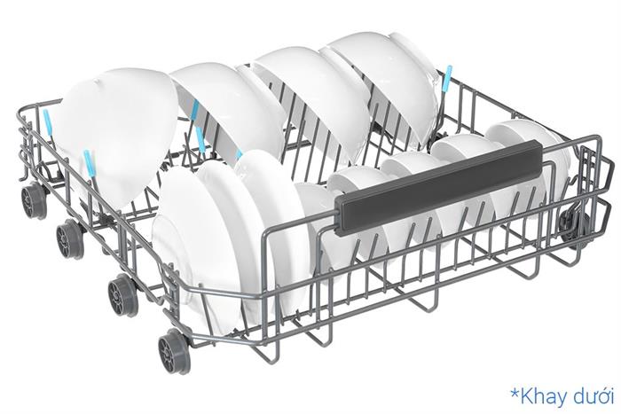 Máy rửa chén độc lập Haier HDWE16-66BK6VN Màu Đen