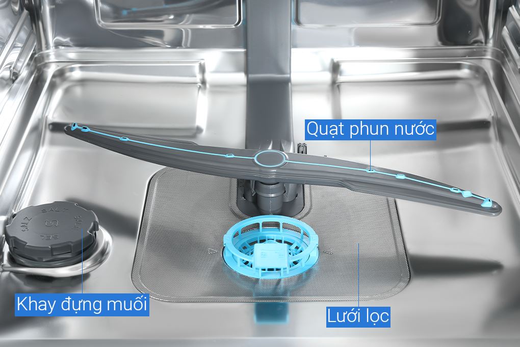 Máy rửa chén độc lập Haier HDWE16-66BK6VN Màu Đen