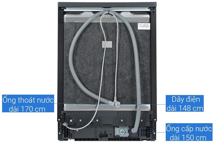 Máy rửa chén độc lập Haier HDWE16-66BK6VN Màu Đen