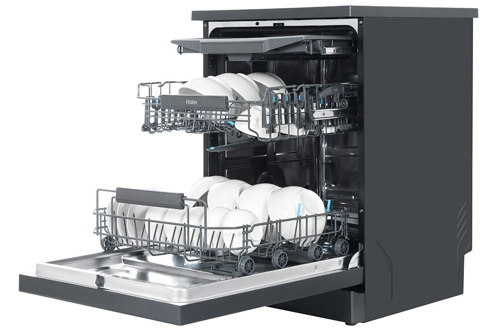 Máy rửa chén độc lập Haier HDWE16-66BK6VN Màu Đen