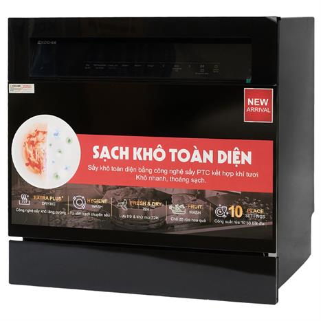 Máy rửa chén độc lập Kocher X10 Pro Màu Đen
