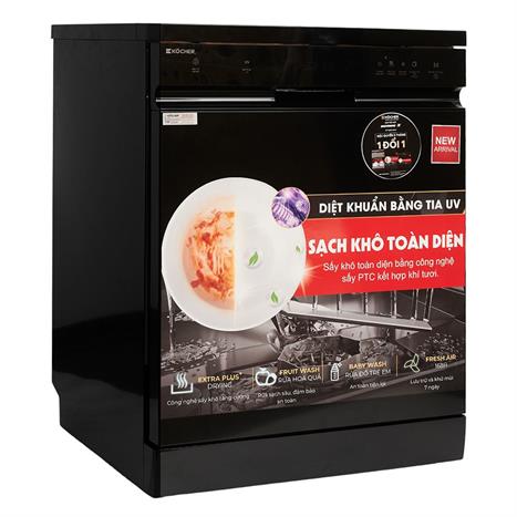 Máy rửa chén độc lập Kocher X15UV Màu Đen