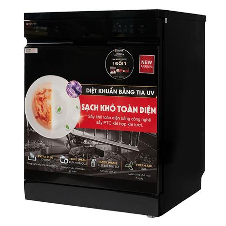 Máy rửa chén độc lập Kocher X15UV Màu Đen