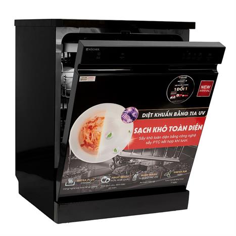 Máy rửa chén độc lập Kocher X15UV Màu Đen