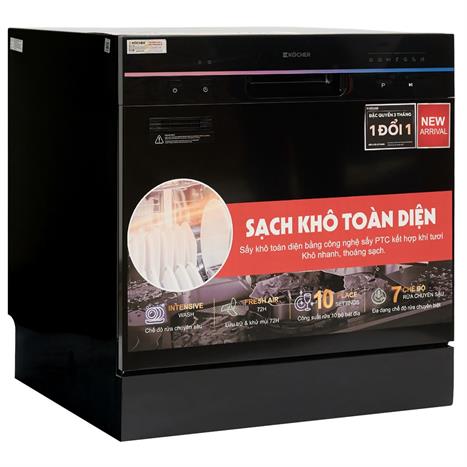 Máy rửa chén mini Kocher X10 Màu Đen