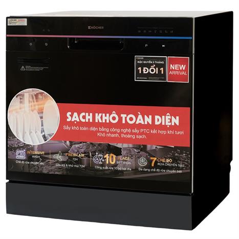 Máy rửa chén mini Kocher X10 Màu Đen