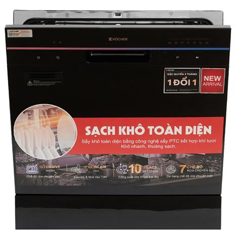 Máy rửa chén mini Kocher X10 Màu Đen