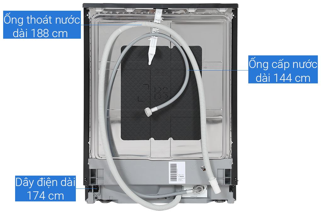 Máy rửa chén độc lập Bosch SMS6ZMB00P Màu Đen