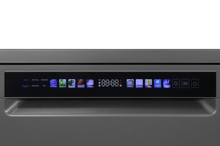 Máy rửa chén độc lập Aqua ADWA15-686BK3VN Màu Xám