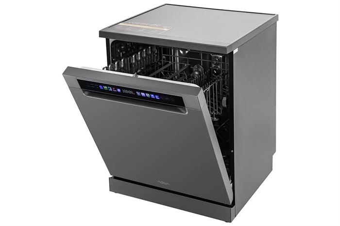 Máy rửa chén độc lập Aqua ADWA15-686BK3VN Màu Xám