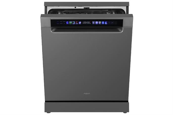 Máy rửa chén độc lập Aqua ADWA15-686BK3VN Màu Xám