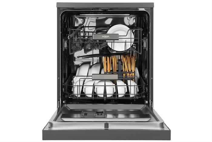Máy rửa chén độc lập Aqua ADWA15-686BK3VN Màu Xám