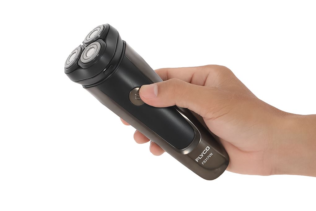 Máy cạo râu khô và ướt Flyco FS317VN Màu Đen - Vàng đồng