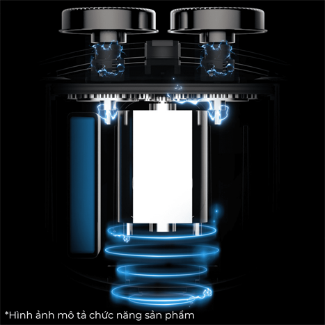 Máy cạo râu khô và ướt Sanwenyu T2 Màu Xanh Dương