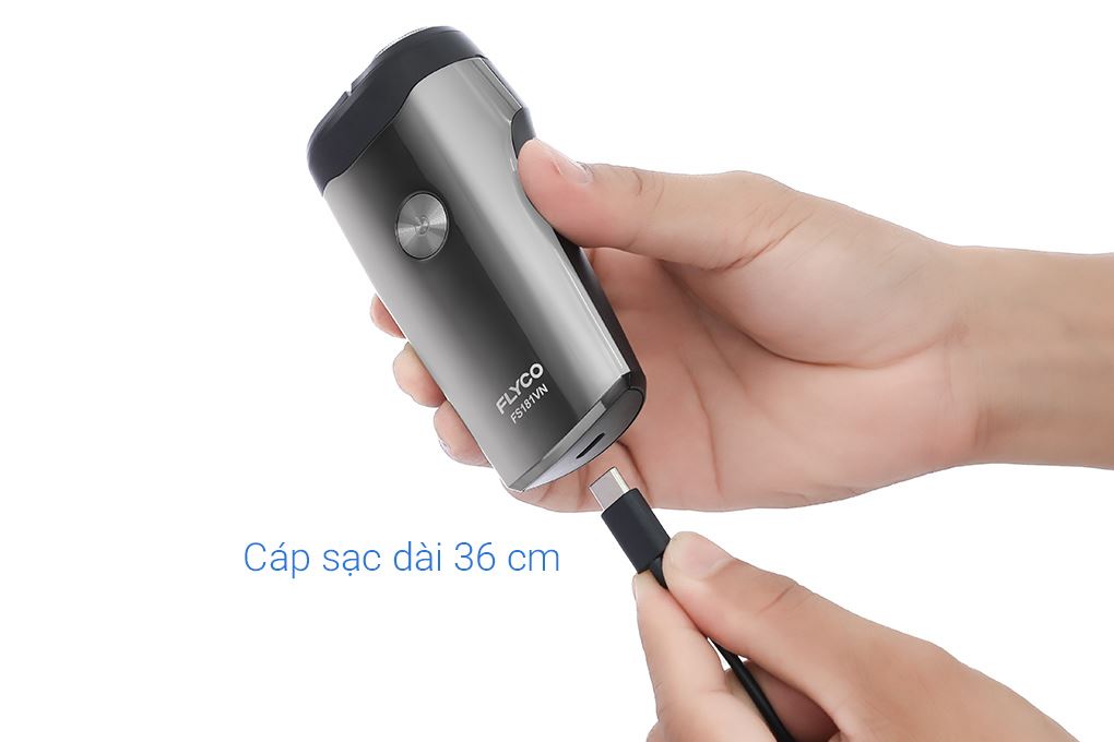 Máy cạo râu khô và ướt Flyco FS181VN Màu Xám