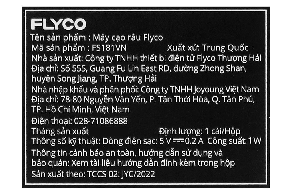 Máy cạo râu khô và ướt Flyco FS181VN Màu Xám