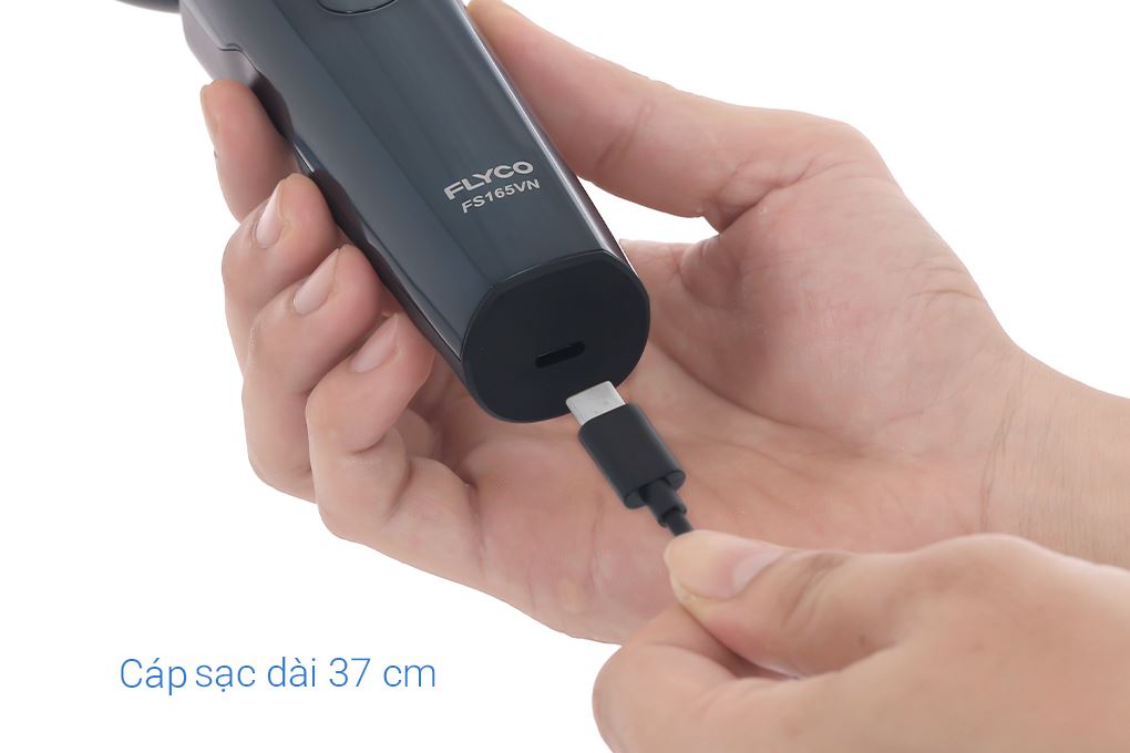 Máy cạo râu khô và ướt Flyco FS165VN Màu Xanh đen