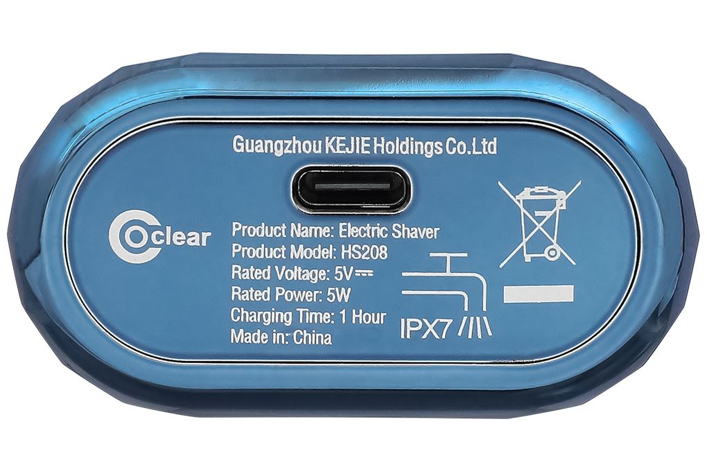 Máy cạo râu khô và ướt Coclear HS208 Màu Xanh Dương