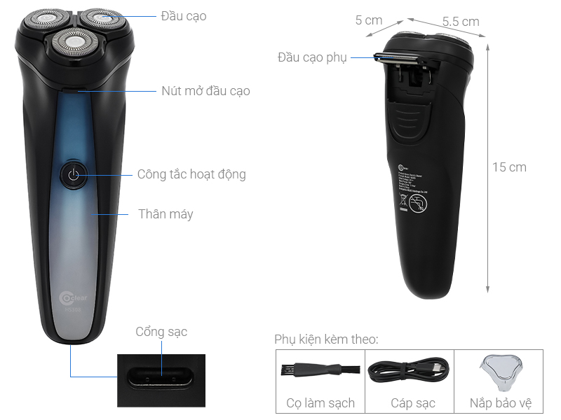 Máy cạo râu khô Coclear HS308