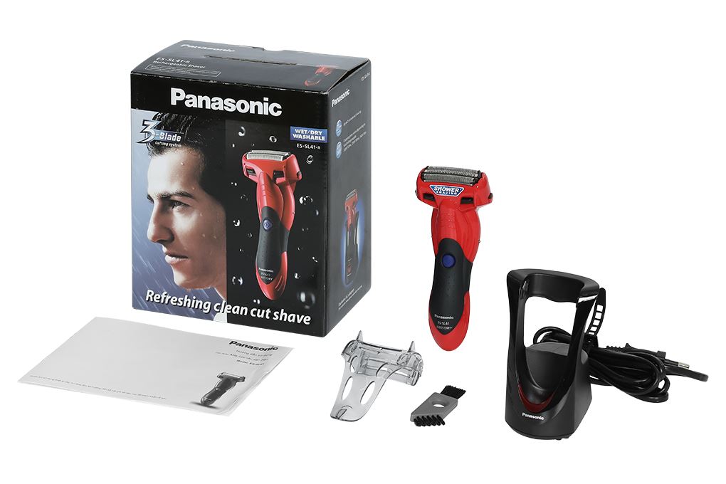 Máy cạo râu khô và ướt Panasonic ES-SL41-R453 Màu Đỏ