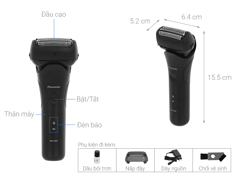 Máy cạo râu khô và ướt Panasonic ES-LT2B-K751