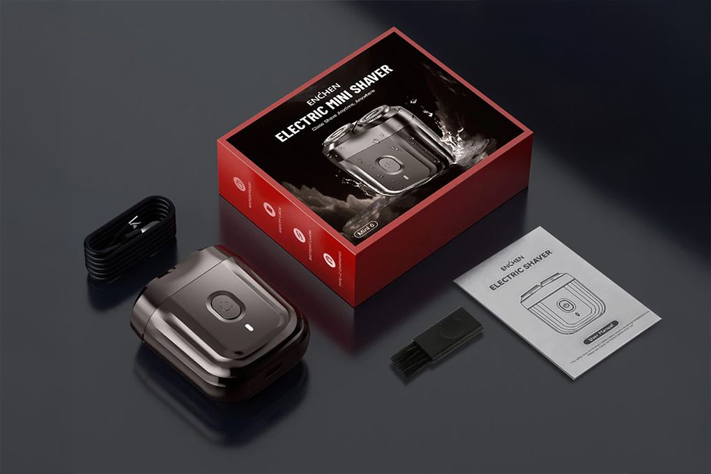 Máy cạo râu khô và ướt Enchen Mini 6 Màu Đen