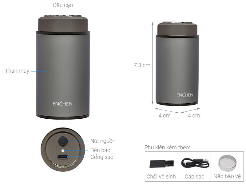 Máy cạo râu khô và ướt Enchen Z3