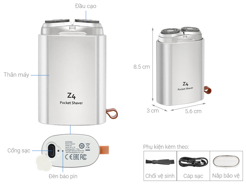 Máy cạo râu khô và ướt Enchen Z4