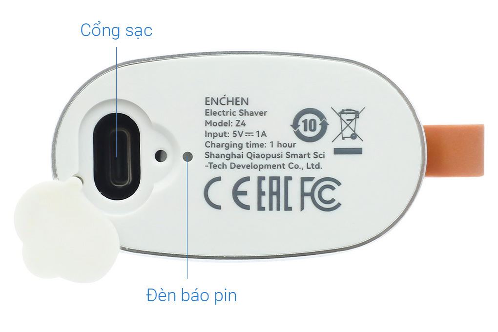 Máy cạo râu khô và ướt Enchen Z4 Màu Bạc