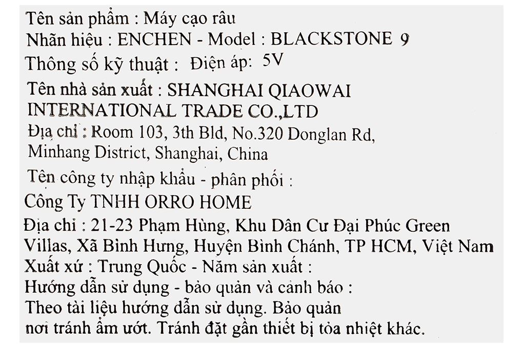 Máy cạo râu khô và ướt Enchen BlackStone 9 - 14