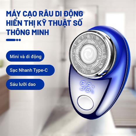 Máy cạo râu khô và ướt Hyundai PHT-051-BU Màu Xanh