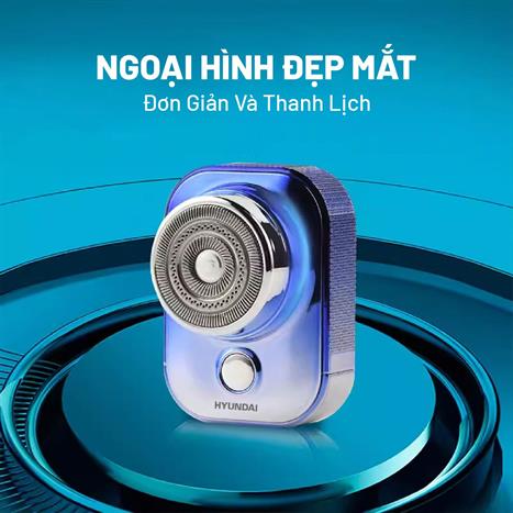 Máy cạo râu khô và ướt Hyundai PHT-046-BU Màu Xanh