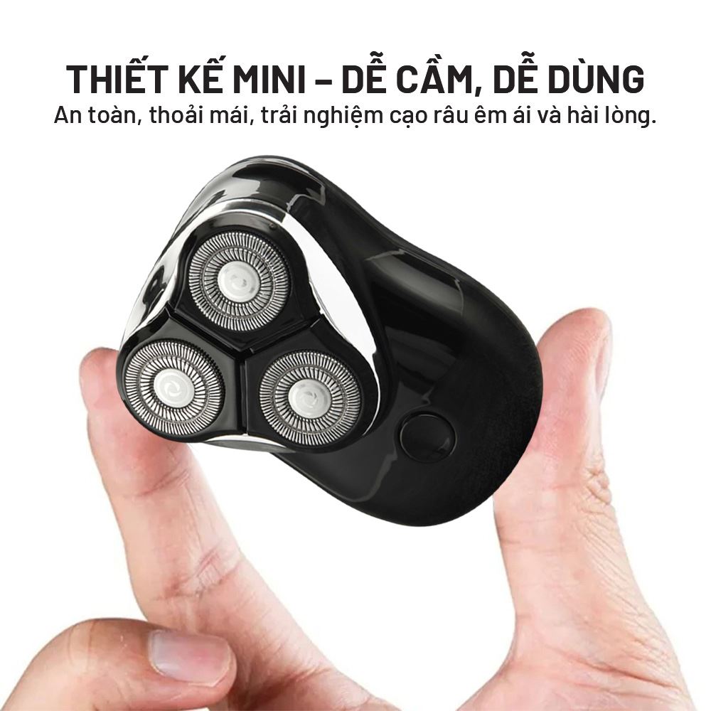 Máy cạo râu khô và ướt Hyundai PHT-047-BK Màu Đen