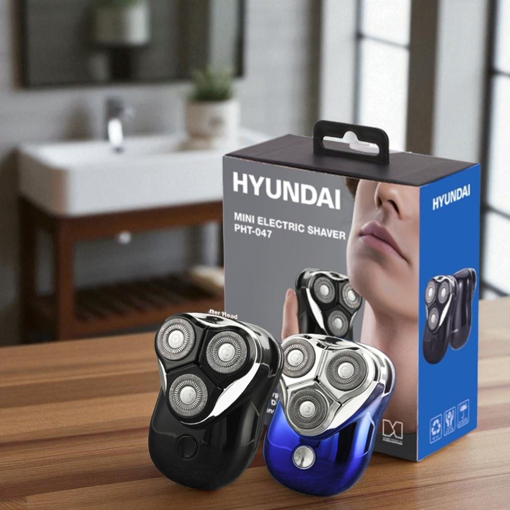 Máy cạo râu khô và ướt Hyundai PHT-047-BU Màu Xanh