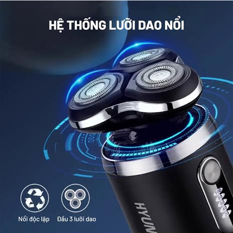 Máy cạo râu khô và ướt Hyundai PHT-083-BK Màu Đen