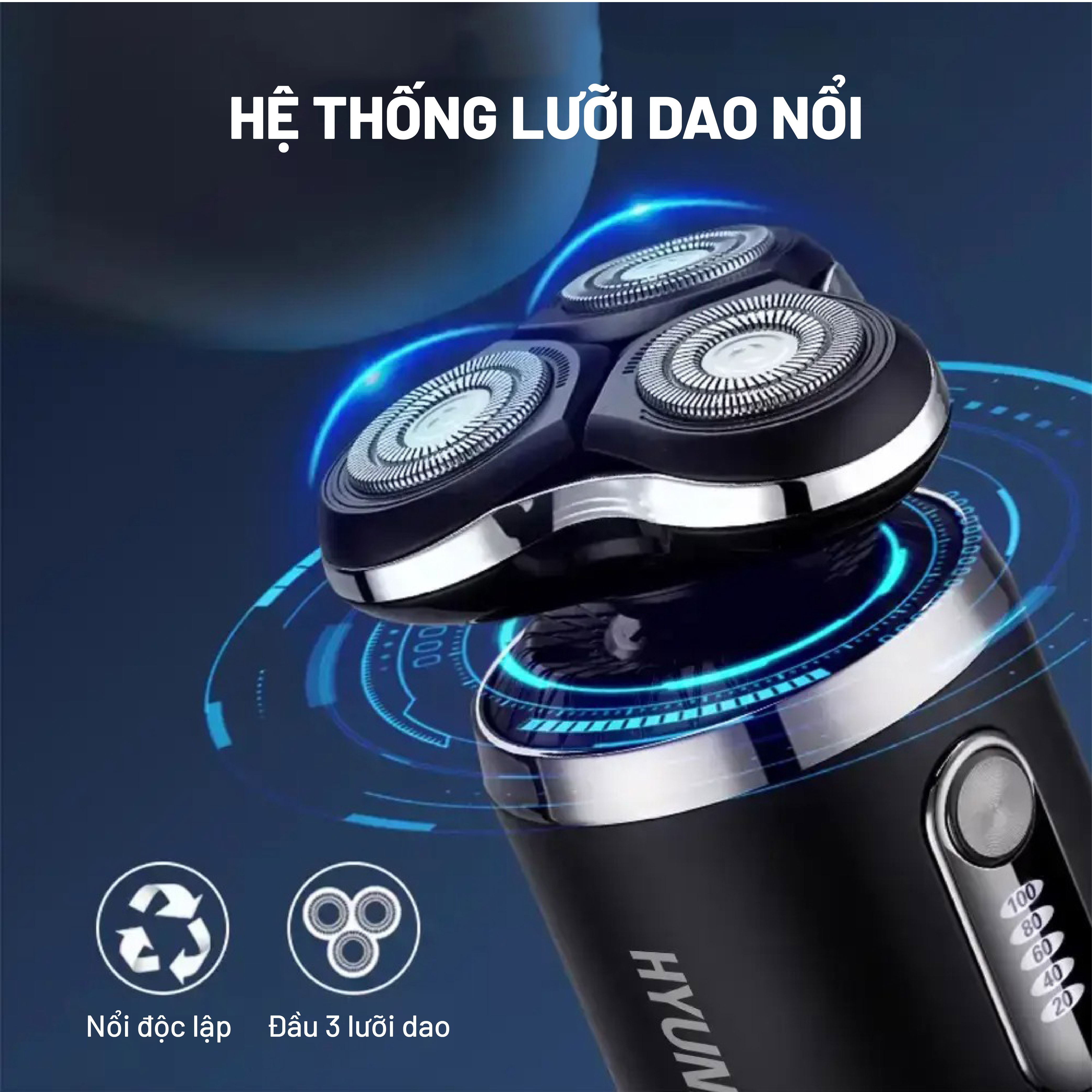 Máy cạo râu khô và ướt Hyundai PHT-083-BK - 3